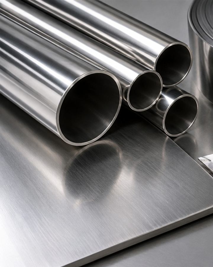 Tubes et tôles en acier inoxydable